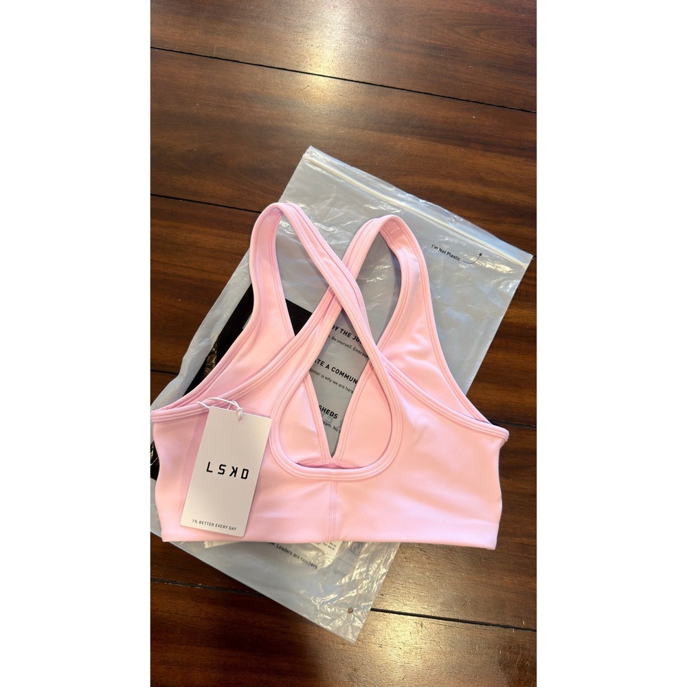 LSKD Stamina Sports Bra Marshmallow Pink Women's Small NEW NWT - Picture 13 of 16